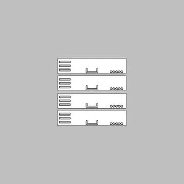 Server computer symbol Stock-Illustration
