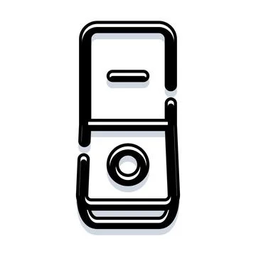 Server computer tower hardware device technology icon 스톡 일러스트