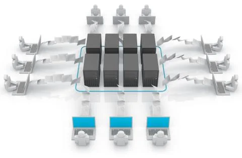Server concept Stock-Illustration
