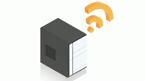 Server connected to internet Stock Footage 11883310