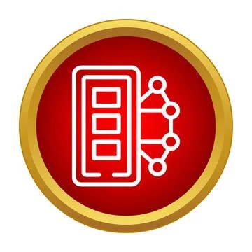 Server connecting to neural network processing ai data Illustrazione stock
