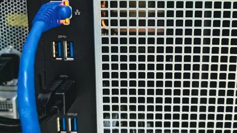 Server Connections: Data Center Tech Stock Photos