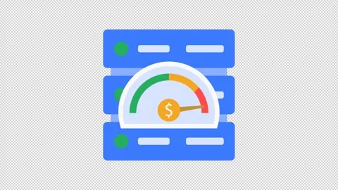 Server cost gauge 스톡 동영상 320209154