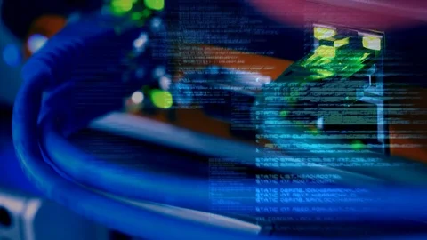 Server Data cables video Video stock 99807606