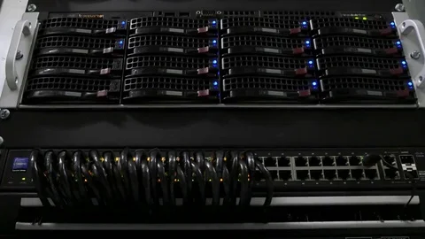 Server in a data center 스톡 동영상 69081902