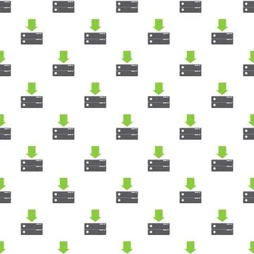 Server data downloading seamless repeating pattern background 스톡 일러스트