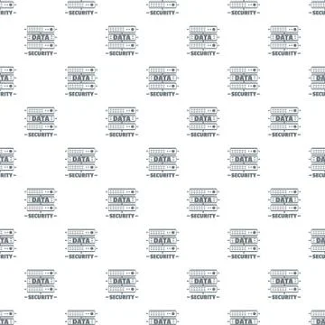 Server data security pattern seamless イラスト素材
