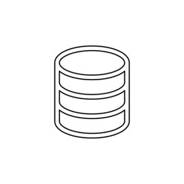 Server database connections, backup storage Illustrazione stock