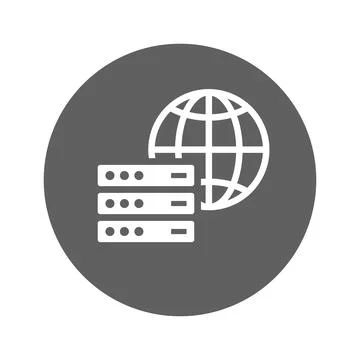 Server, database, hosting icon. Stockillustratie