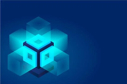 Server. Digital space. Data storage. Data center. Big Date. Conceptual illust イラスト素材