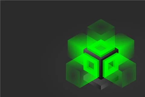 Server. Digital space. Data storage. Data center. Big Date. Conceptual illust イラスト素材