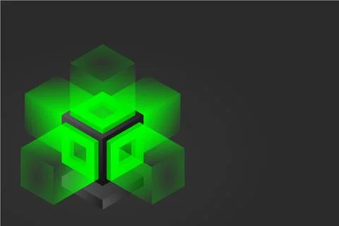 Server. Digital space. Data storage. Data center. Big Date. Conceptual illust イラスト素材