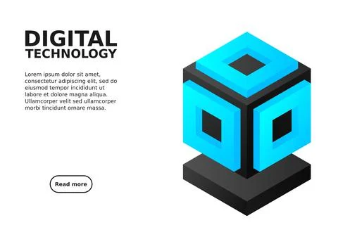 Server. Digital space. Data storage. Data center. Big Date. Conceptual illust イラスト素材