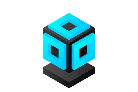 Server. Digital space. Data storage. Data center. Big Date. Conceptual illust イラスト素材