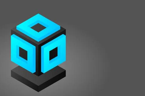 Server. Digital space. Data storage. Data center. Big Date. Conceptual illust イラスト素材