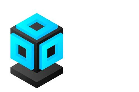 Server. Digital space. Data storage. Data center. Big Date. Conceptual illust イラスト素材