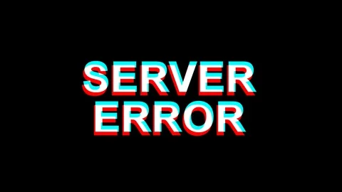 Server Error Glitch Effect Text Digital TV Distortion 4K Loop Animation Stock Footage 107069842