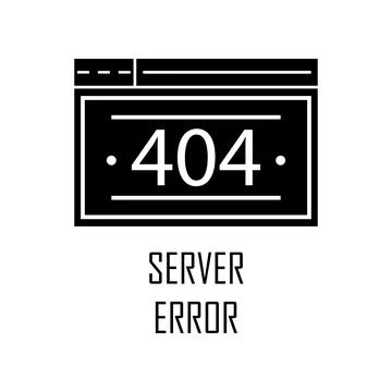 Server error icon. Element of Web Development for mobile concept and web apps Stock Illustration