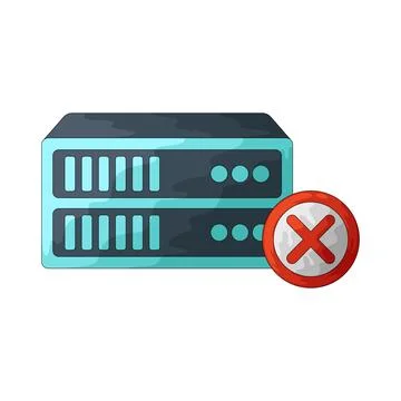 Server error illustration 스톡 일러스트