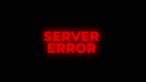 Server Error Red Warning Error Alert Computer Virus alert Hacking Message With Stock Footage 219191709