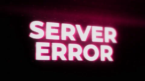 Server Error Warning Alert Error Message flashing on Screen, Computer system Stock Footage 219203765