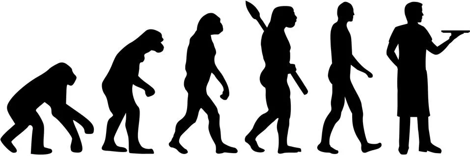 Server evolution Stock Illustration