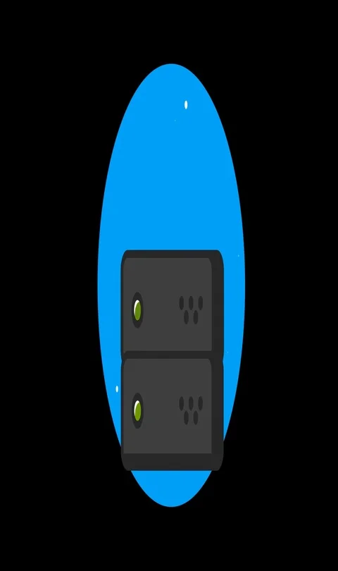 Server fail 01 Premium flat icon animated with alpha channel Stock Footage 101584727