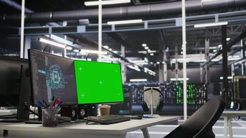 Server farm mockup computer used for artificial intelligence workloads Video stock 309777581
