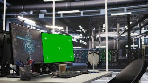 Server farm mockup computer used for artificial intelligence workloads 스톡 사진