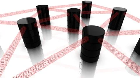 Server farm top view Stock Illustration