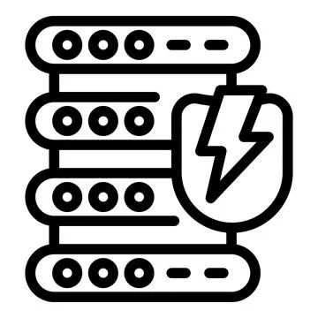 Server fast hacking icon outline vector. Digital scam Stock Illustration