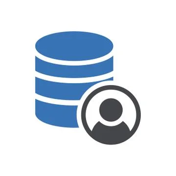 Server glyph color icon Stock Illustration