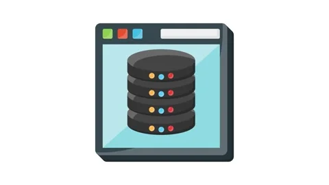 A server with a green check mark, indicating successful operation or approval Stock Footage 332479701