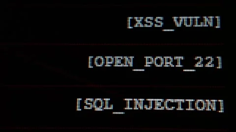 Server Hacking Attemp Logs Stock Footage 342724034