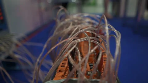 Server hardware equipment of data center Stock Footage 141670653