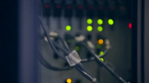 Server hardware flash bulbs Stock-Footage 47835370