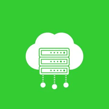Server, hosting services vector icon Stock Illustration