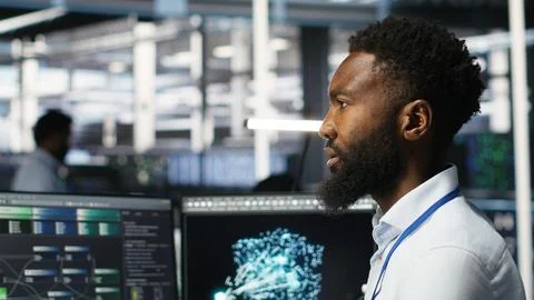 Server hub admin using neural network node tree tool to optimize system health 写真素材