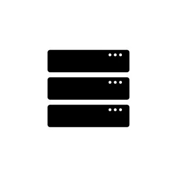 Server icon. Computer server symbol in flat style Stock-Illustration