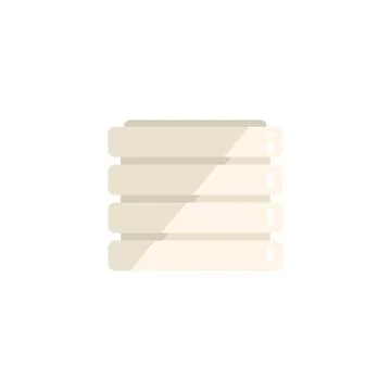 Server icon flat vector. Control data Illustrazione stock