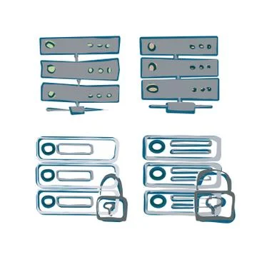 Server Icon. Stock Illustration