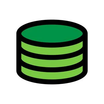 Server icon line isolated on white background. Black flat thin icon on mode.. イラスト素材