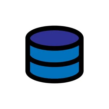 Server icon line isolated on white background. Black flat thin icon on mode.. 库存插图