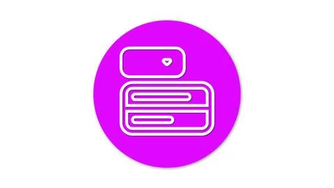 Server icon on magenta background 스톡 일러스트
