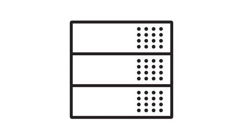 Server Icon Vector – Data Server Stock Illustration