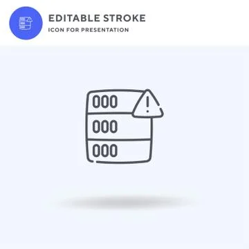 Server icon vector, filled flat sign, solid pictogram isolated on white, logo 스톡 일러스트
