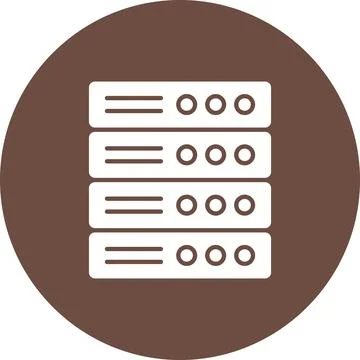 Server icon vector image. 스톡 일러스트