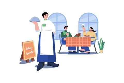 Server Illustration concept. A flat illustration isolated on white background Stock Illustration