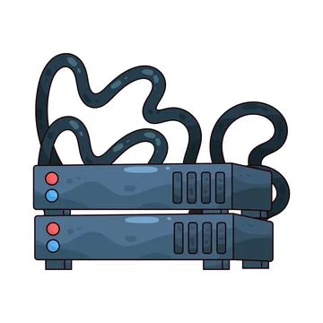 Server illustration Illustrazione stock