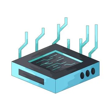 Server illustration Stockillustratie